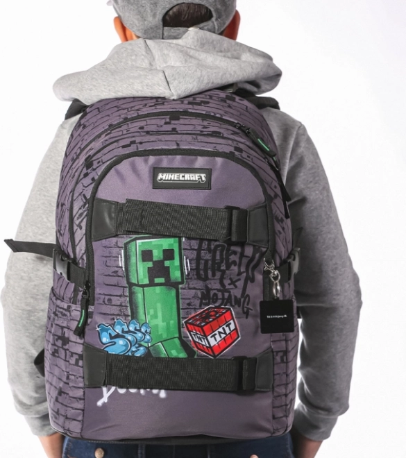 Sada 3 Skate Baagl Minecraft TNT: Batoh, Penál, Sáček