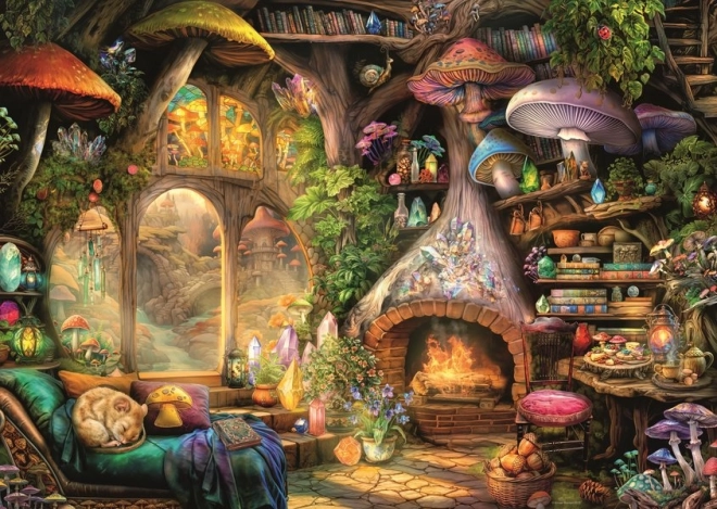 Ravensburger puzzle Houbová chaloupka 1000 dílků