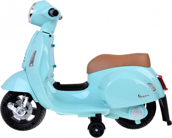 Motorek na akumulátor Vespa pro děti – modrá