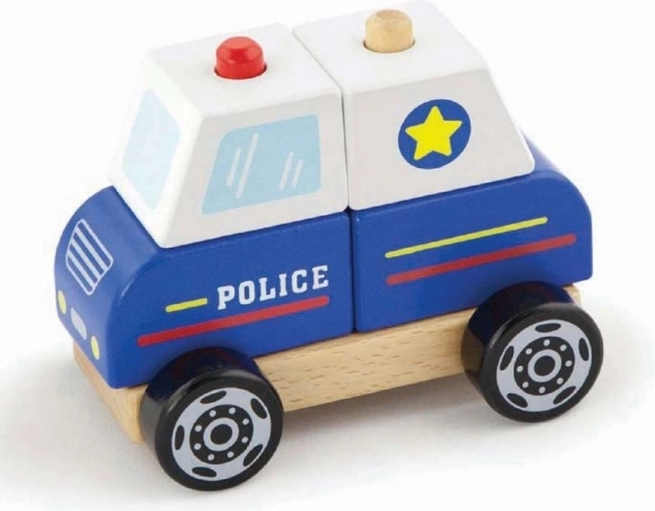 VIGA dřevěná skládačka Policie