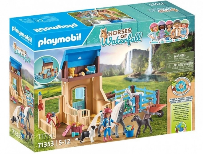 Koně 71353 Sada figurek Amelia a Whisper s boxem na koně