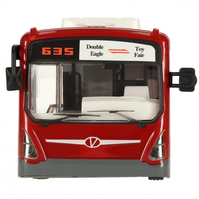 RC autobus na dálkové ovládání s dveřmi – Červený