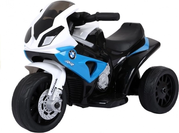 Motor na akumulátor BMW S1000RR tříkolový modrý