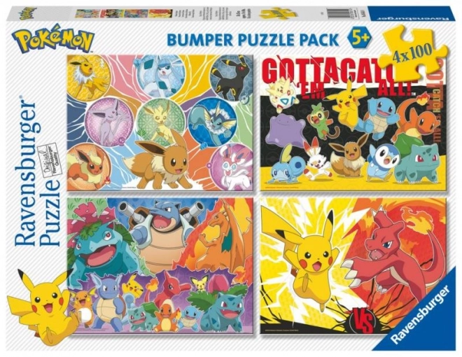 Pokémon puzzle 4x100 dílků