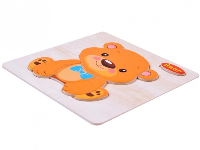 Dřevěné puzzle Zvířátka