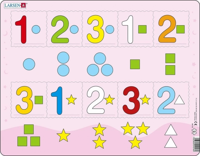 Edukativní Puzzle Počítání do Tří 10 Dílků