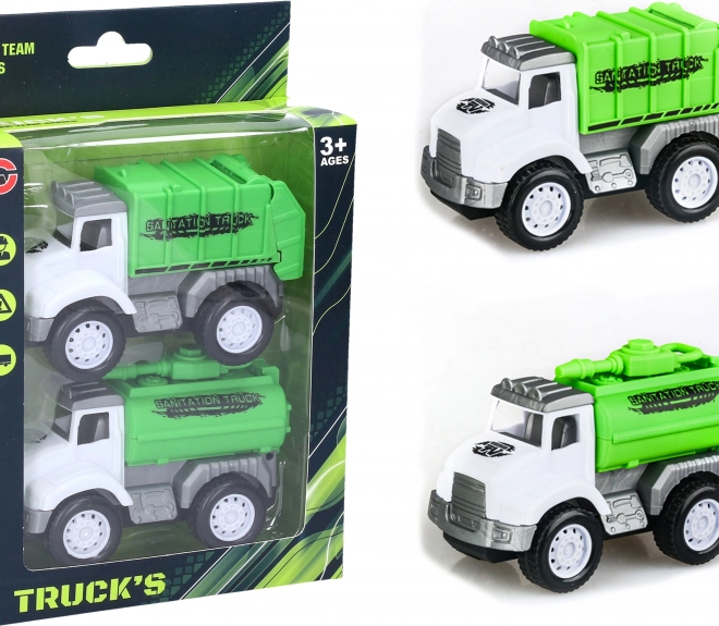 Úklidová autíčka na setrvačník – sada 2 ks (10 cm)