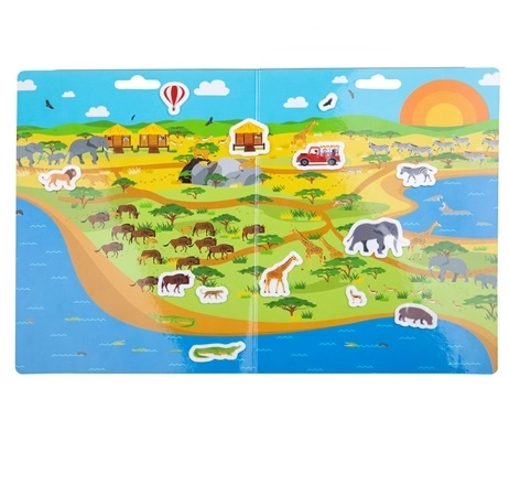 Bigjigs Toys Znovu použitelné samolepky – Safari