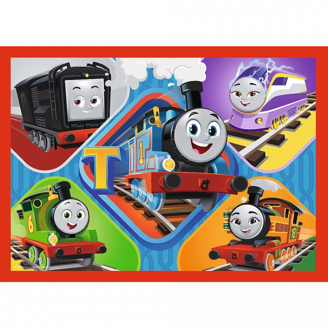 Puzzle 4v1 Odvážný Tomáš, Tomáš a přátelé