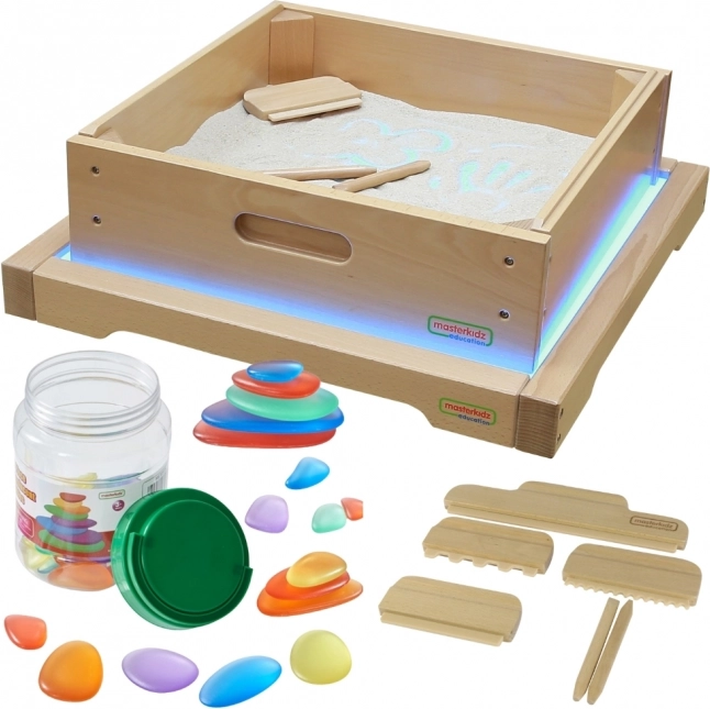 Sensory Panel LED s Příslušenstvím pro Hraní v Písku od Masterkidz