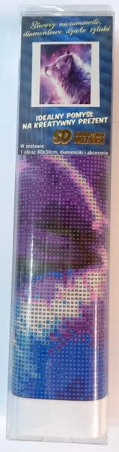 NORIMPEX Diamantové malování Vlčí snění 30x40cm