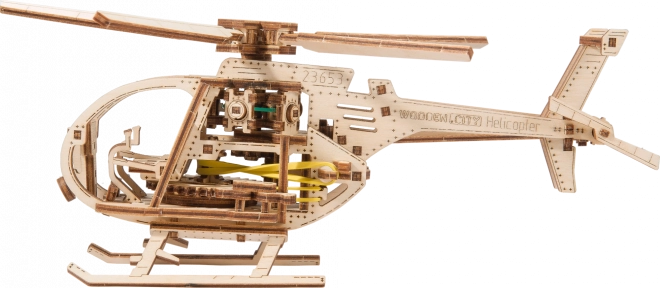 Dřevěné 3D puzzle vrtulník