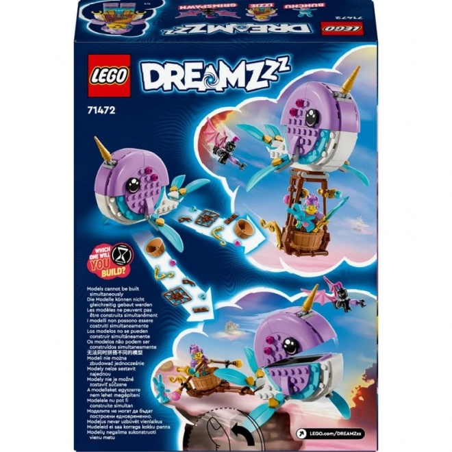 LEGO® DREAMZzz™ 71472 Izzie a její horkovzdušný balón ​ve tvaru narvala