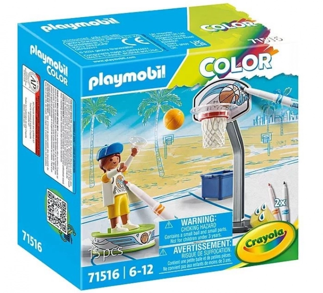 Playmobil Color Skater s basketbalovým míčem