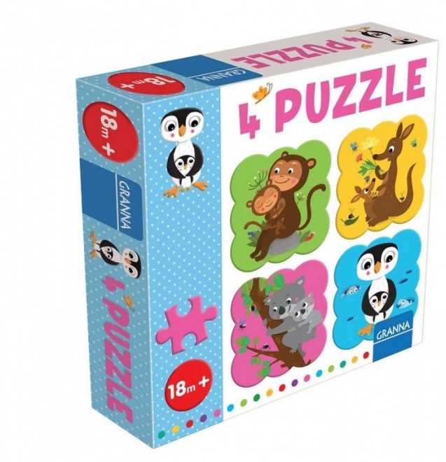 Granna zvířecí puzzle pro děti - Tučňák