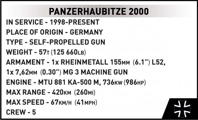 Sestava Panzerhaubitze 2000