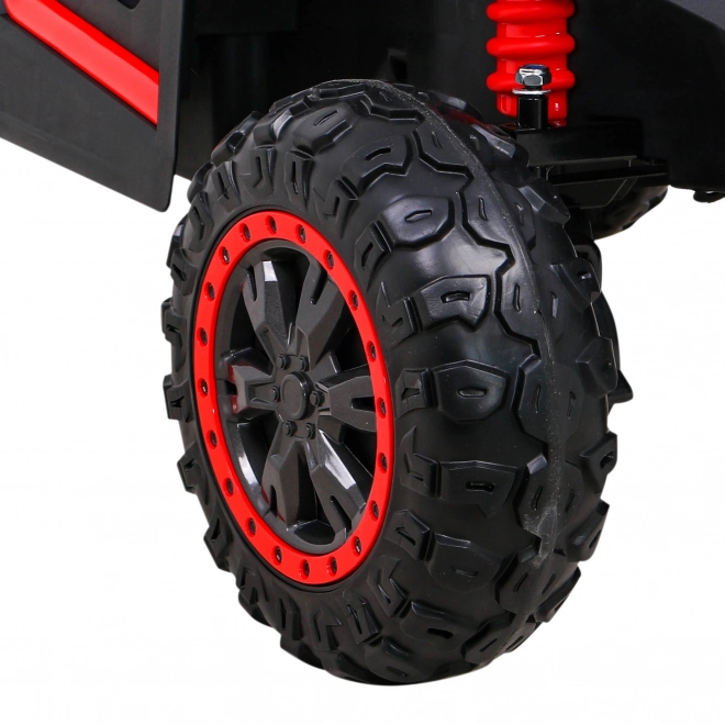 Buggy UTV 2000M mașină de curse cu baterie + sunete MP3 lumini + telecomandă + pornire lentă – Červené