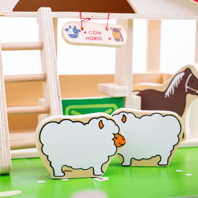 Velká Dřevěná Farma Bigjigs Toys