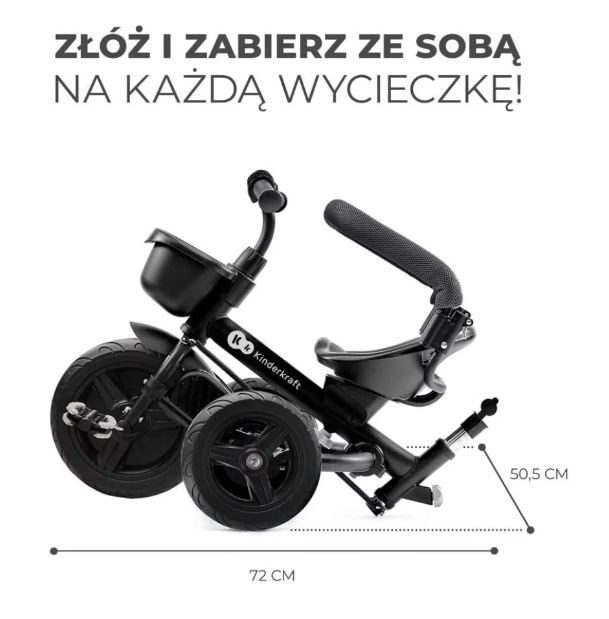Dětská tříkolka Aveo Malachite Grey