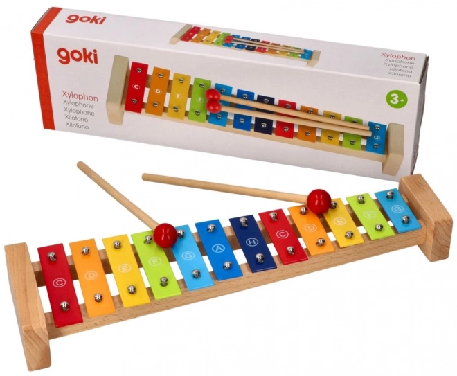 Kovový cimbál 12 tónů - Goki toy