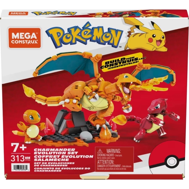 Konstrukční sada Mega Construx Pokémon Evoluce Charmandera