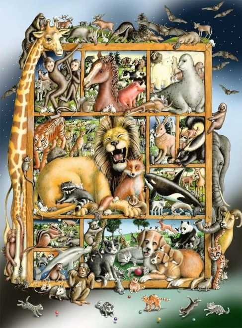 Ravensburger puzzle Zvířecí menažerie XXL 100 dílků
