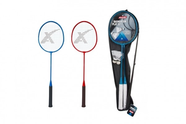 Sada badmintonových pálek a košíčků v pouzdře