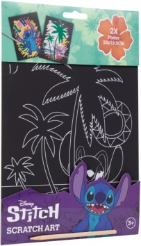 Vyškrabávací obrázky Stitch pro kreativní zábavu