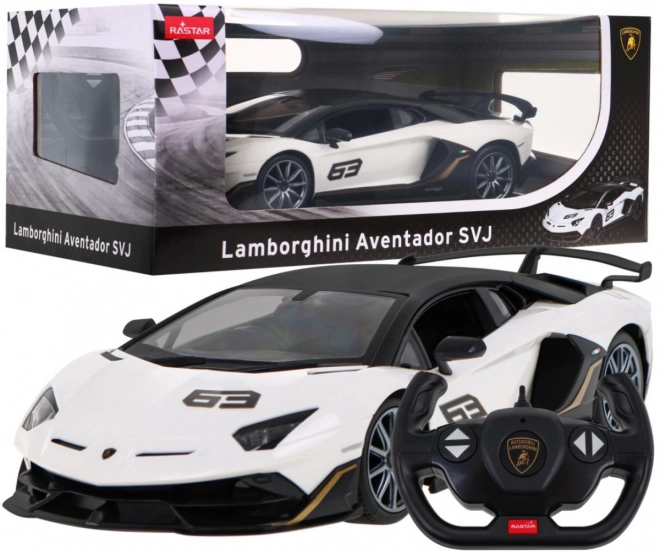 Lamborghini Aventador SVJ RASTAR 1:14 na dálkové ovládání + dálkové ovládání 2,4 GHz