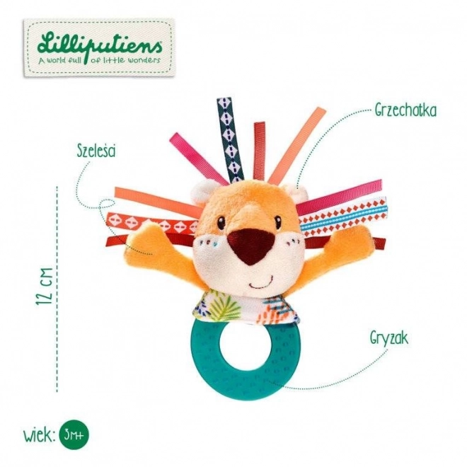 Lilliputiens - Chrastítko s Kousátkem Lev Jack pro Miminka