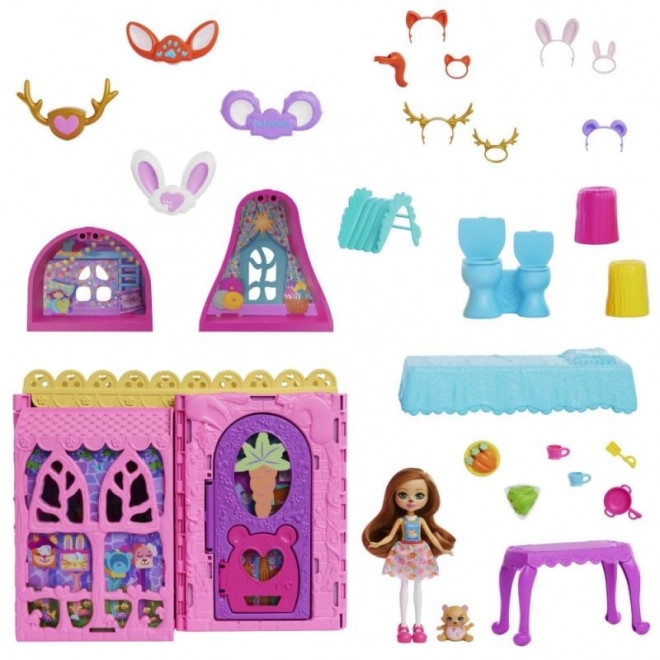 Domeček pro panenky Enchantimals Friendship house s nábytkem a doplňky
