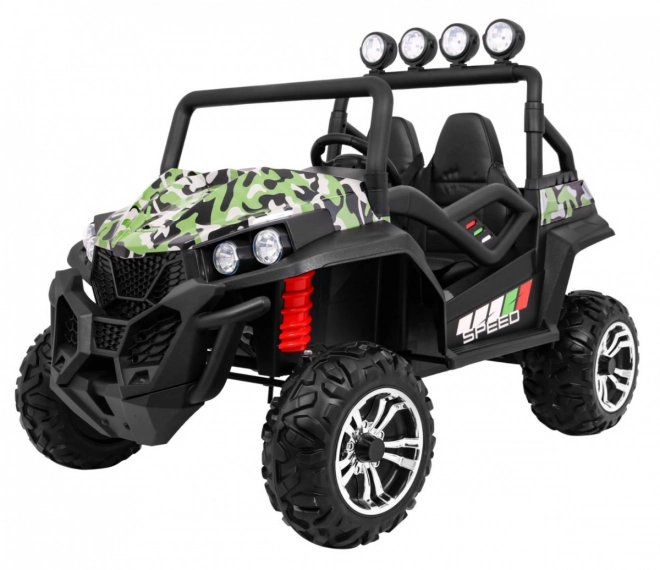 Dětské elektrické auto Grand Buggy 4x4 s kamufláží a LED světly
