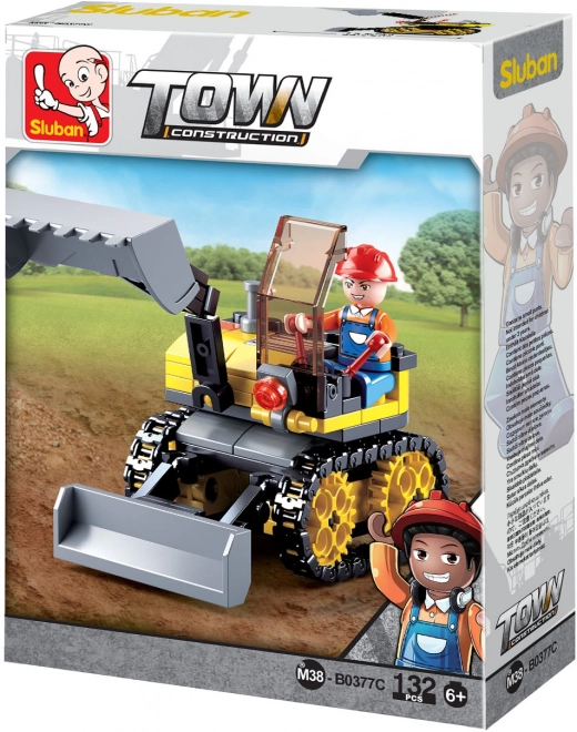 Sluban Town Stavitelé Malý pásový bagr