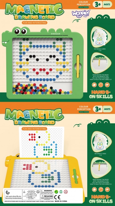 Magnetická tabule pro děti Montessori MagPad Dinosaurus