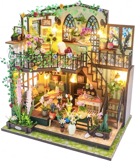 Miniatura domečku Darcyin květinový dům