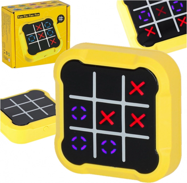 Elektronická hra OXO přenosná žlutá