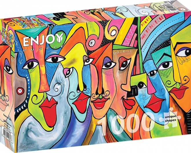 Puzzle Obličeje života 1000 dílků