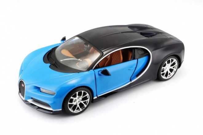 Model k sestavení Bugatti Chiron modrý