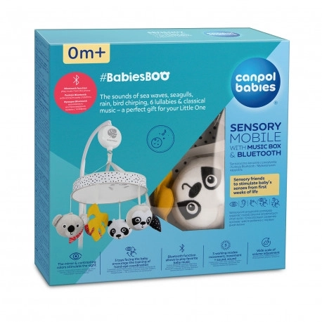 Canpol babies Senzorický plyšový kolotoč s melodiemi/bluetooth BabiesBoo