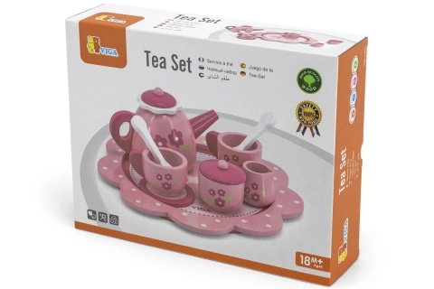 Dětský čajový a kávový set Viga na tácu