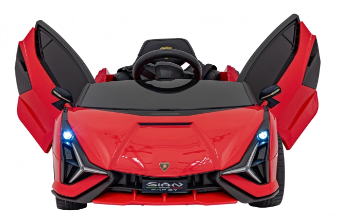 Lamborghini SIAN dětské auto na baterii s ovladačem – Červené