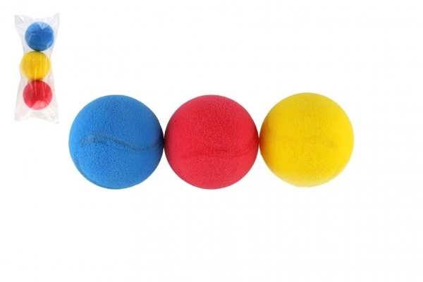 Pěnové míčky na soft tenis 7 cm 3 ks