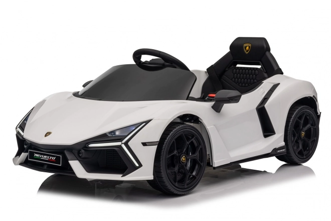 Dětský elektrický vůz Lamborghini Revuelto bílý
