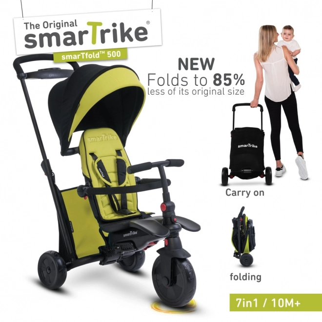 Tříkolka Smart Trike 7 v 1 Smartfold 500 zelená