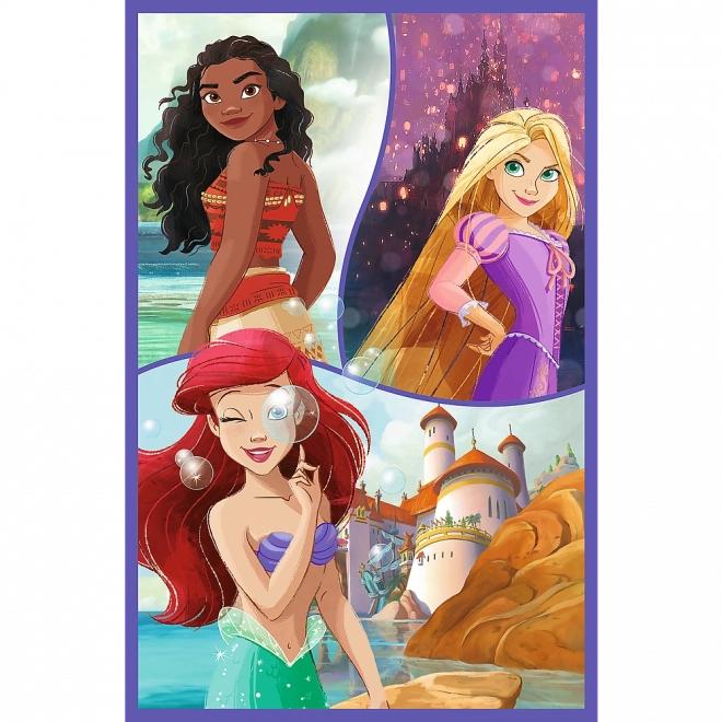 Puzzle 3x80 Přítelkyně Disney Princezen