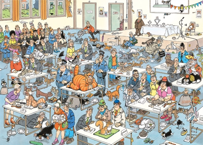 JUMBO Puzzle JvH Kočičí přehlídka 2000 dílků