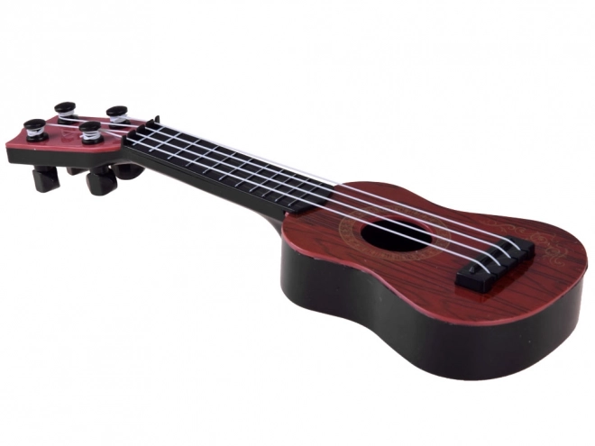 Mini ukulele pro děti 25 cm – Tmavě hnědá