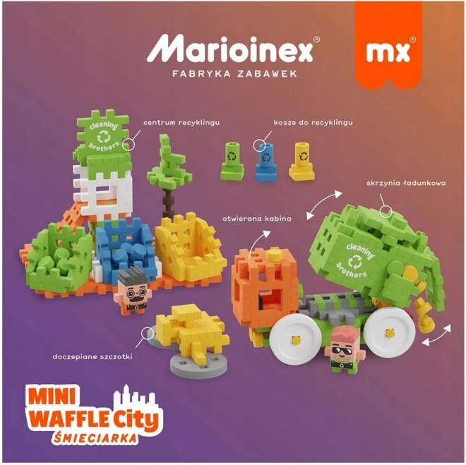 Kreativní stavebnice Mini Wafle - Smetiště 148 kusů