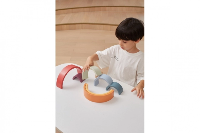 Dřevěná duha puzzle VIGA PolarB Montessori