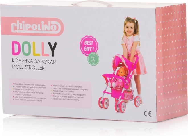 CHIPOLINO Sportovní kočárek pro panenky Dolly Multicolor